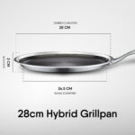Stahl - Hybrid Triply Grill -en Pannenkoekenpan - 28 cm - Afbeelding 5