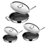 Stahl - Hybrid Triply Koekenpan - Set 3-Delig - 20 cm + 24 cm + 28 cm
