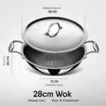 Stahl - Hybrid Triply Wok - 28 cm - Incl. Deksel - Afbeelding 7
