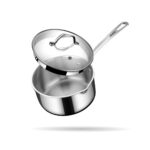 Stahl - Triply Steelpan met Glazen Afgiet deksel - 14 cm - PFAS Vrij